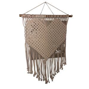 Macrame Heart Wall BohoTapestry